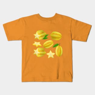 Carambola (Star fruit) Kids T-Shirt